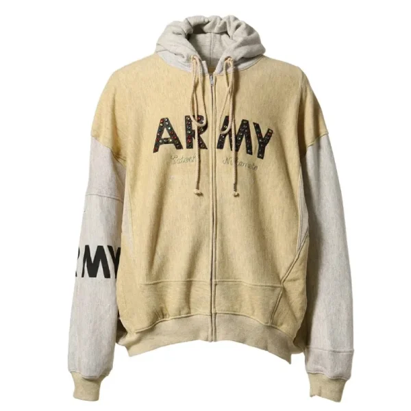 Ash Grey/Beige Satoshi Nakamoto Other Scenes Army Hoodie