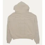 Beige Satoshi Nakamoto Moto Hoodie Back