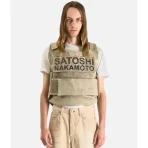 Beige Satoshi Nakamoto Padded Vest