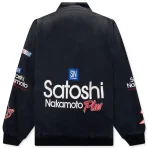 Black Satoshi Nakamoto Days Of Thunder Jacket Back