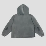 Black Satoshi Nakamoto Distructo Hoodie Back View