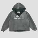 Black Satoshi Nakamoto Distructo Hoodie