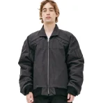 Black Satoshi Nakamoto Freedom Bomber Jacket