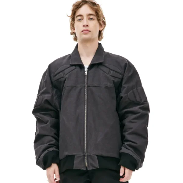 Black Satoshi Nakamoto Freedom Bomber Jacket