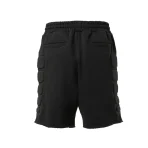 Black Satoshi Nakamoto Moto Shorts Back View