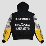 Black Satoshi Nakamoto Movie Star Hoodie Back View