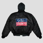 Black Satoshi Nakamoto Off Road Bomber Back View