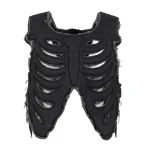 Black Satoshi Nakamoto Skeleton Vest