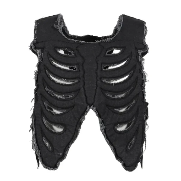 Black Satoshi Nakamoto Skeleton Vest