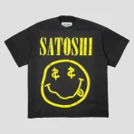 Black Satoshi Nakamoto Smile T-shirt