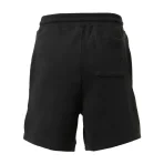 Black Satoshi Nakamoto Studded Logo Shorts Back View