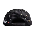 Black Sicko x Satoshi Nakamoto Studded Hat Back View