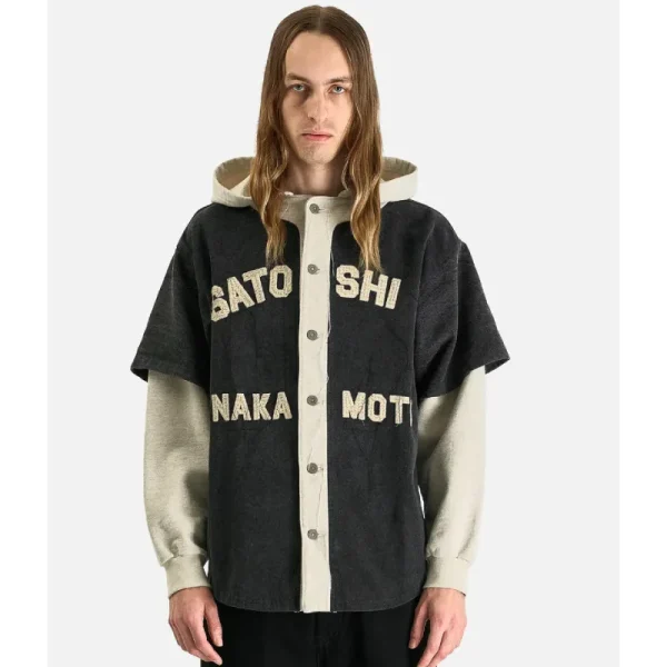 Black/Grey Satoshi Nakamoto Knapp Ranch Baseball Hoodie