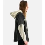 Black/Grey Satoshi Nakamoto Knapp Ranch Baseball Hoodie Side View
