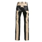 Black/Off White Satoshi Nakamoto Leather Moto Pant - Image 3
