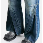 Blue Satoshi Nakamoto Enduro Denim Bottom View