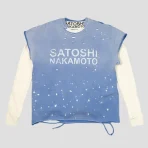Blue Satoshi Nakamoto Luke Thermal T-shirt