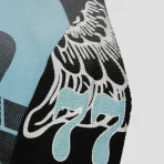 Blue Satoshi Nakamoto Satoshi Wings L_S T-Shirt Close-Up View