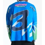 Blue Satoshi Nakamoto Speedway Longsleeve Back View