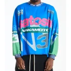 Blue Satoshi Nakamoto Speedway Longsleeve
