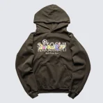 Brown Sicko x Satoshi Nakamoto Studded Gradient Hoodie