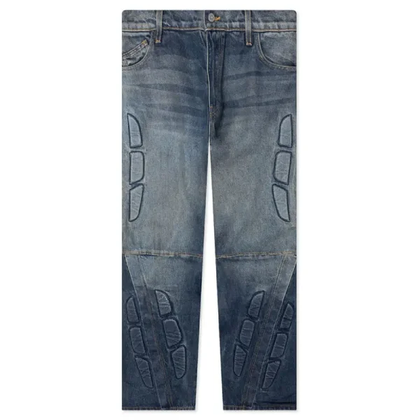 Dirty Blue Satoshi Nakamoto Enduro Denim