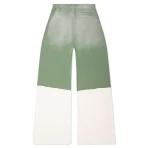 Green Satoshi Nakamoto Double Layer Sweatpants Back