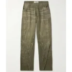 Green Satoshi Nakamoto Enduro Padded Denim Jeans