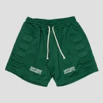 Green Satoshi Nakamoto Mesh Moto Shorts