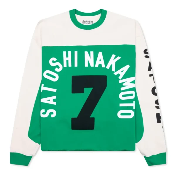 Green Satoshi Nakamoto Team USA Racer Crewneck