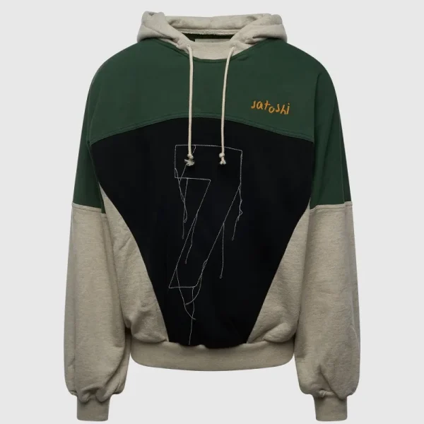 Green/Grey Satoshi Nakamoto Crossover Hoodie