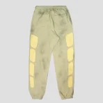 Grey Satoshi Nakamoto Destroyed Patchwork Moto Sweatspants Back Side