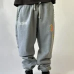 Grey Satoshi Nakamoto Tie Dye Collab Sweatpants