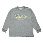 Grey Satoshi Nakamoto x Sicko Studded Crystal Long Sleeve Tee