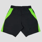 Grey/Green Satoshi Nakamoto Tech Mesh-Panelled Nylon Shorts Back View