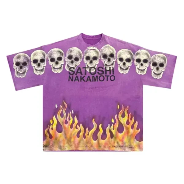 Purple Satoshi Nakamoto Lost Boys Tee