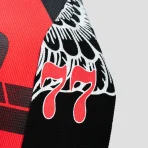 Red Satoshi Nakamoto Satoshi Wings L_S T-Shirt Close-Up View