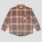 Red Satoshi Nakamoto Shattered Glass Flannel