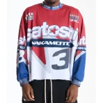 Red Satoshi Nakamoto Speedway Longsleeve