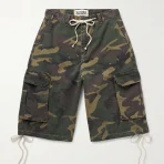 Satoshi Nakamoto Camouflage-Print Twill Shorts