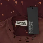 Red Satoshi Nakamoto Paint Effect T-Shirt Tags View