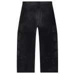 Washed Black Satoshi Nakamoto Baggy Moto Pant Back View