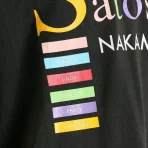 Washed Black Satoshi Nakamoto Best Code Tee Chest Print