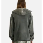 Washed Black Satoshi Nakamoto Destructo Hoodie