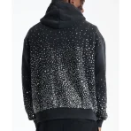 Washed Black Satoshi Nakamoto Shattered Glass Hoodie Back View