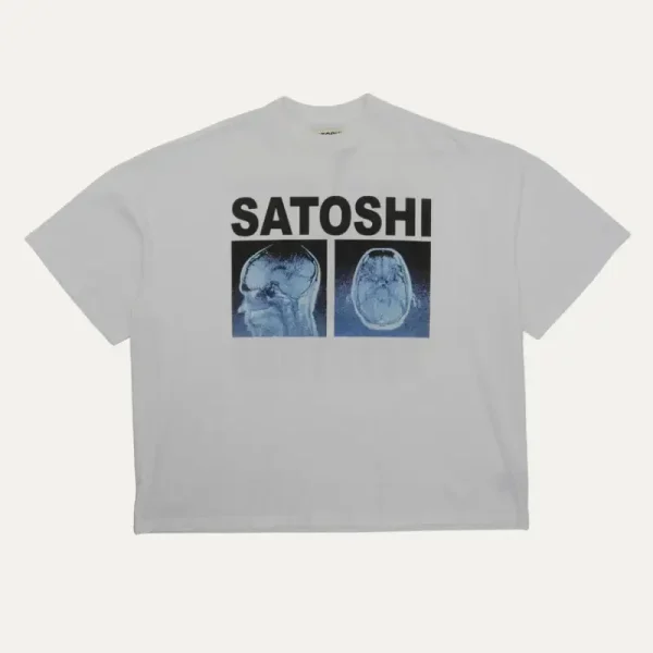 White Satoshi Nakamoto A Lot On My Mind T-Shirt