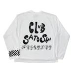 White Satoshi Nakamoto Acid Longsleeve Shirt Back Side