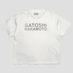 White Satoshi Nakamoto Destroyed Luke T-shirt