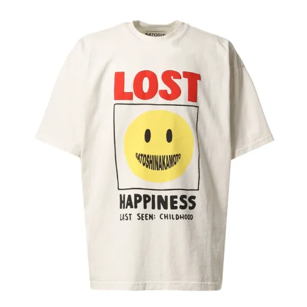White Satoshi Nakamoto Lost Happiness T-shirt