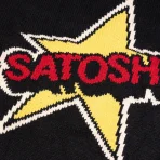 White Satoshi Nakamoto Memory Varsity Cardigan Logo View